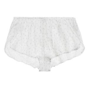 Only Hearts Emily Sleep Shorts White Lavender Polka Dot Size S